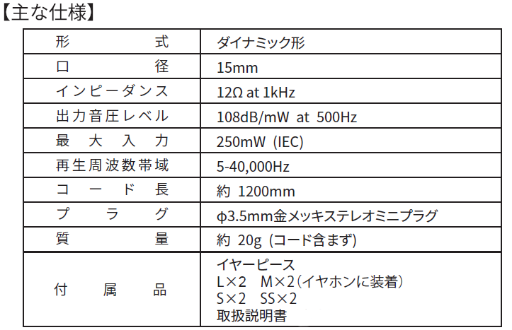EA-AS1-K　音楽用イヤホン　[2025年2月14日 発売]