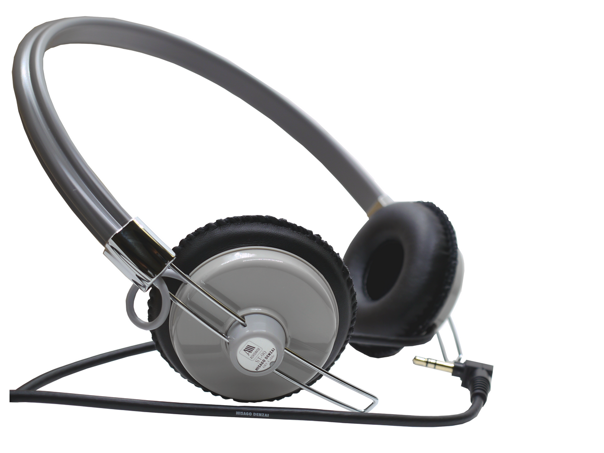 ST-90-07-H/K (gray/black) Music headphones Made in Japan -ST-90-05 modified-